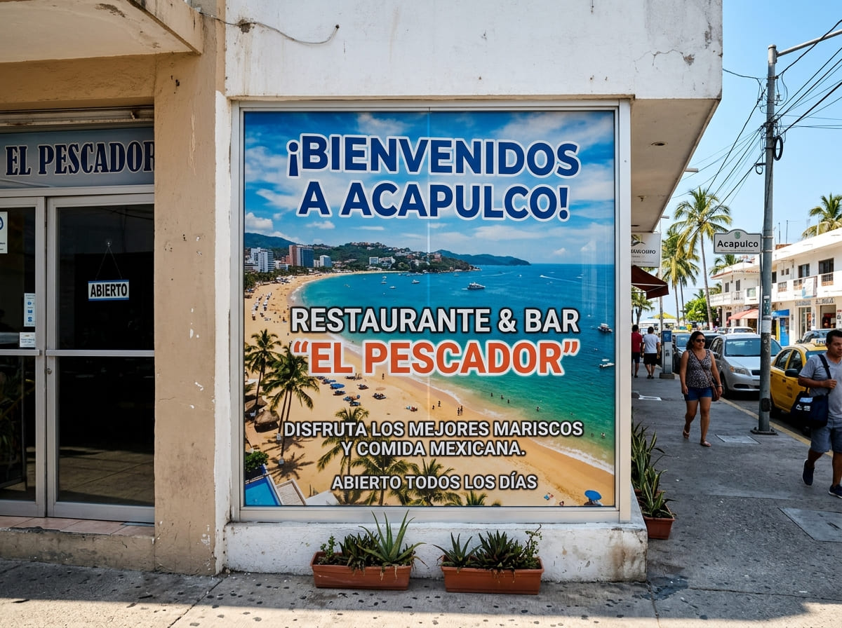 Vista exterior vinil microperforado